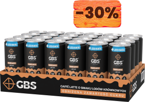 Caffè latte Zgrzewka, W puszce, 24 x 250 ml, Lody krówkowe