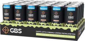 Caffè latte Zgrzewka, W puszce, 24 x 250 ml, Lody pistacjowe