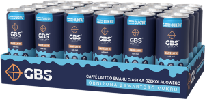 Caffè latte Zgrzewka, W puszce, 24 x 250 ml, Ciastko Czekoladowe